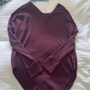 MAROON TNA LONG SLEEVE